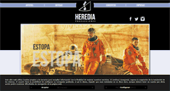 Desktop Screenshot of herediaproducciones.com