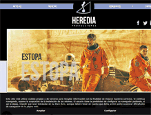Tablet Screenshot of herediaproducciones.com